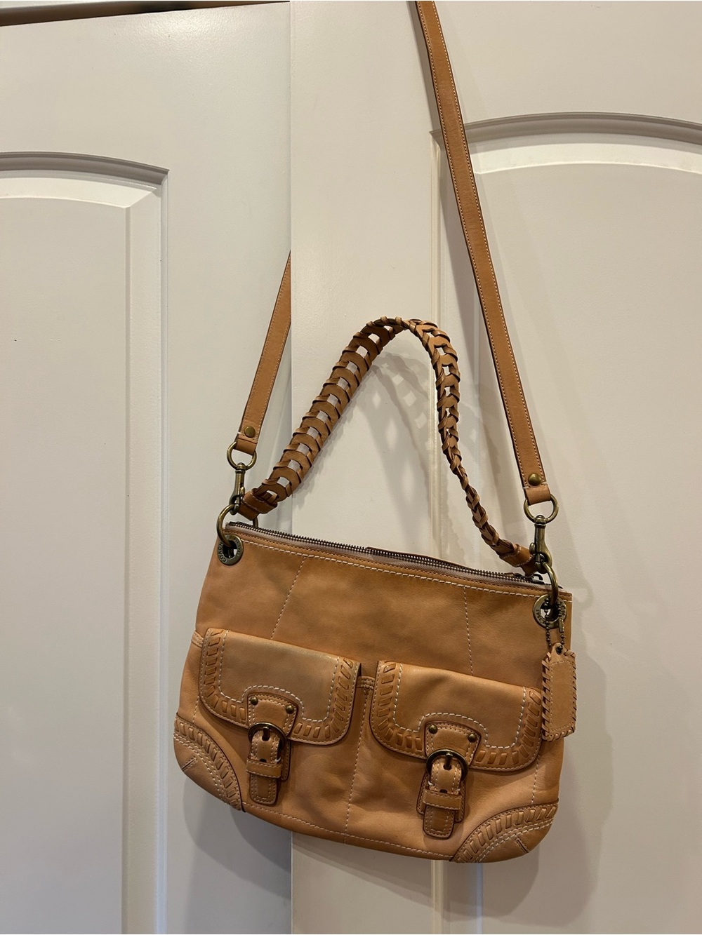 Vintage Coach Poppy 19013 Tan Leather ShoulderBag
